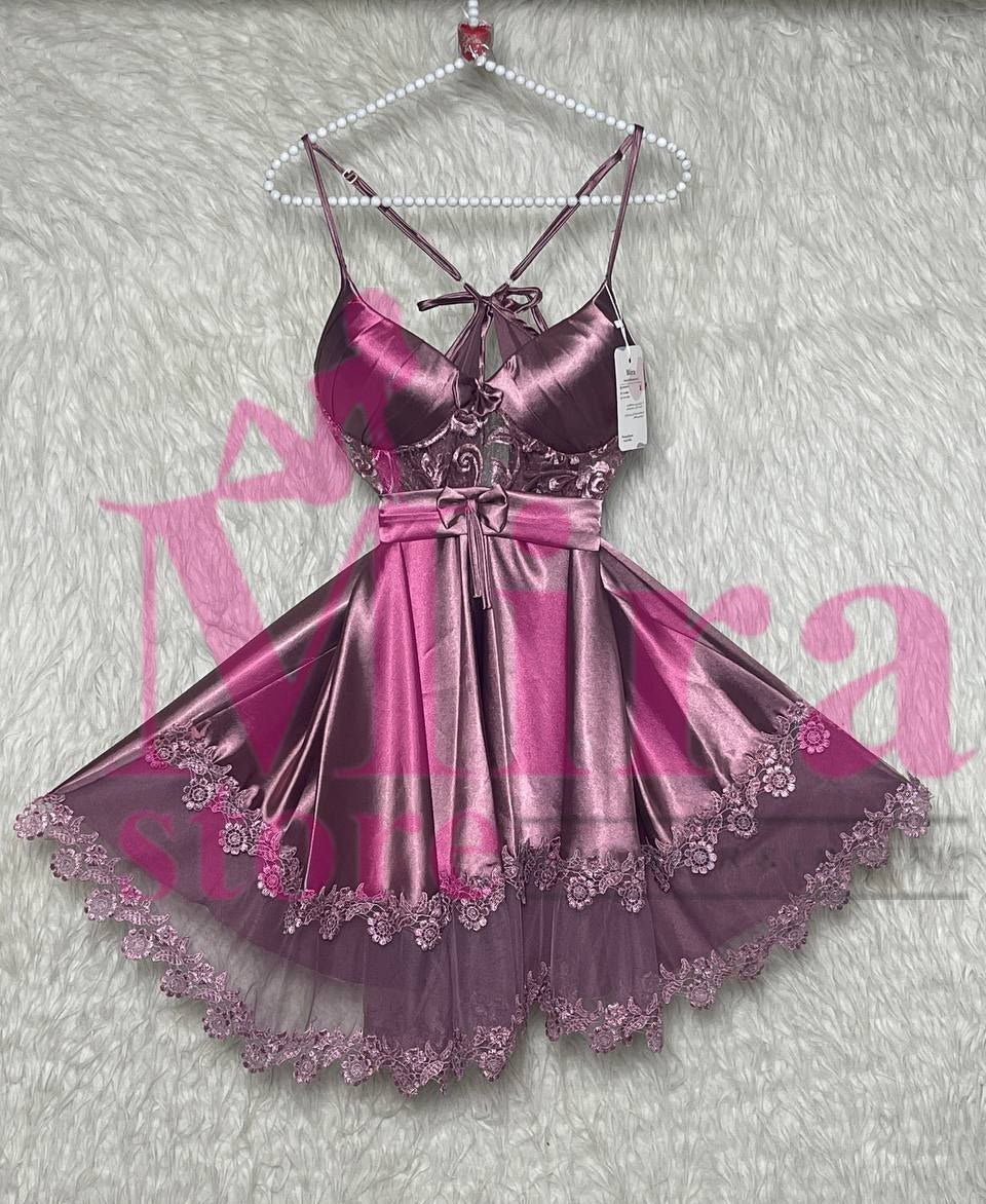 Short Silk Lingerie