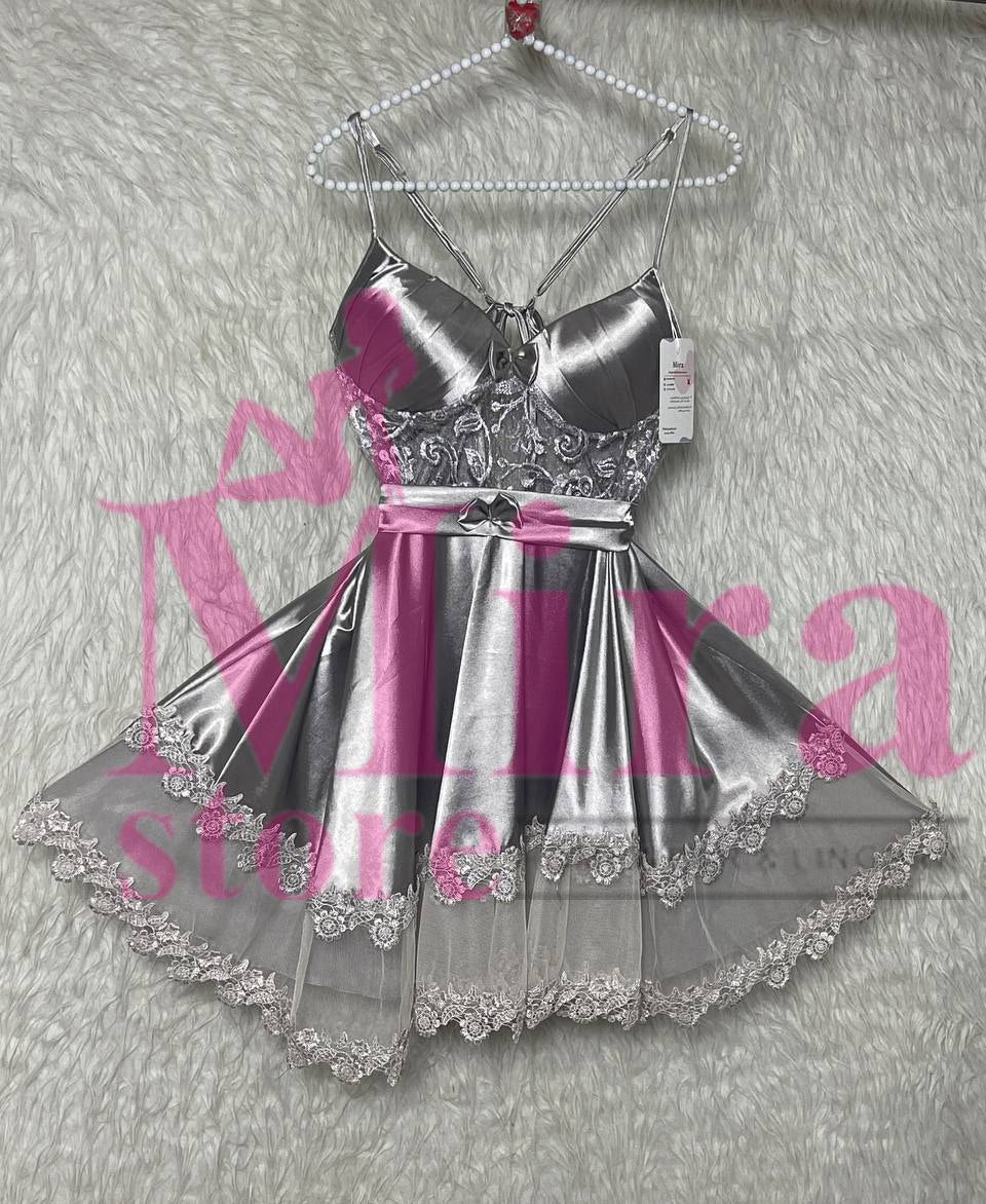 Short Silk Lingerie