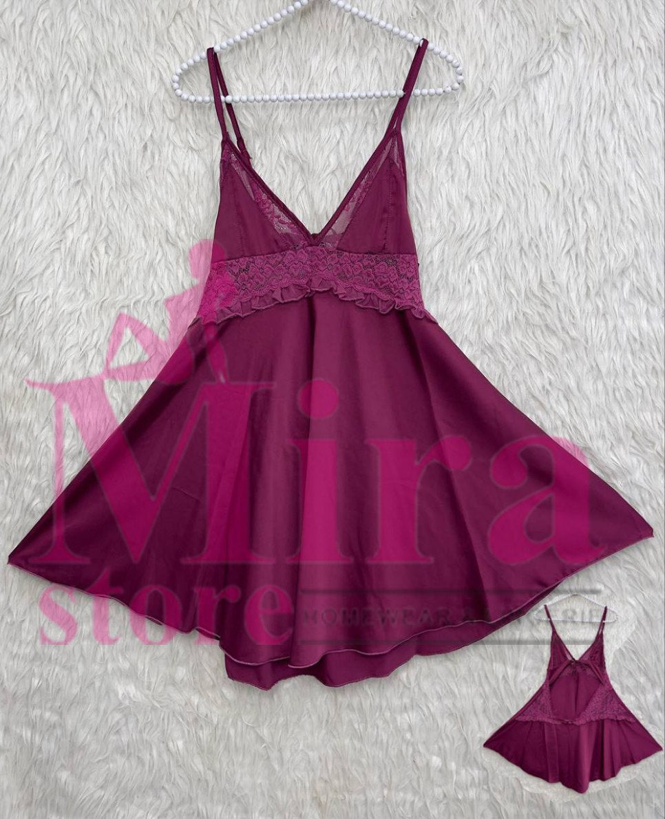 Short Silk Lingerie