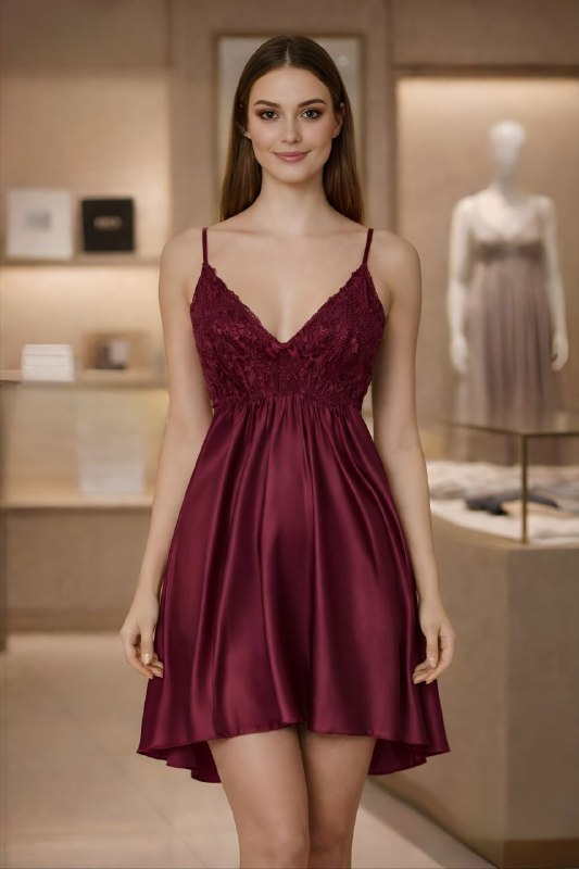 Short Silk Lingerie