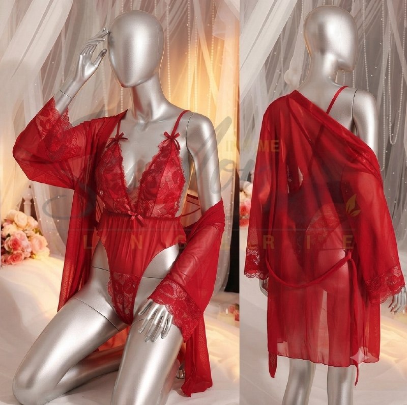 Short Lingerie With Robe