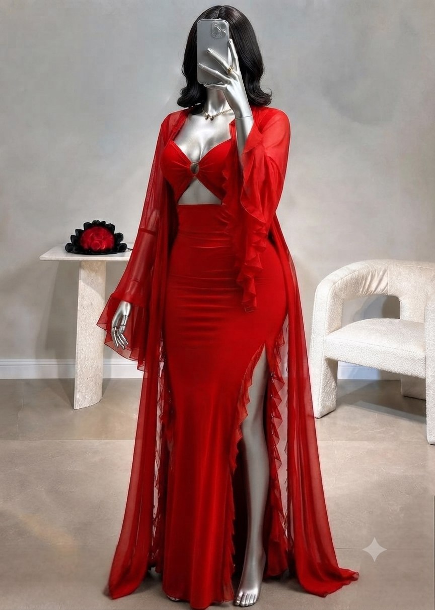Long Lingerie With Robe
