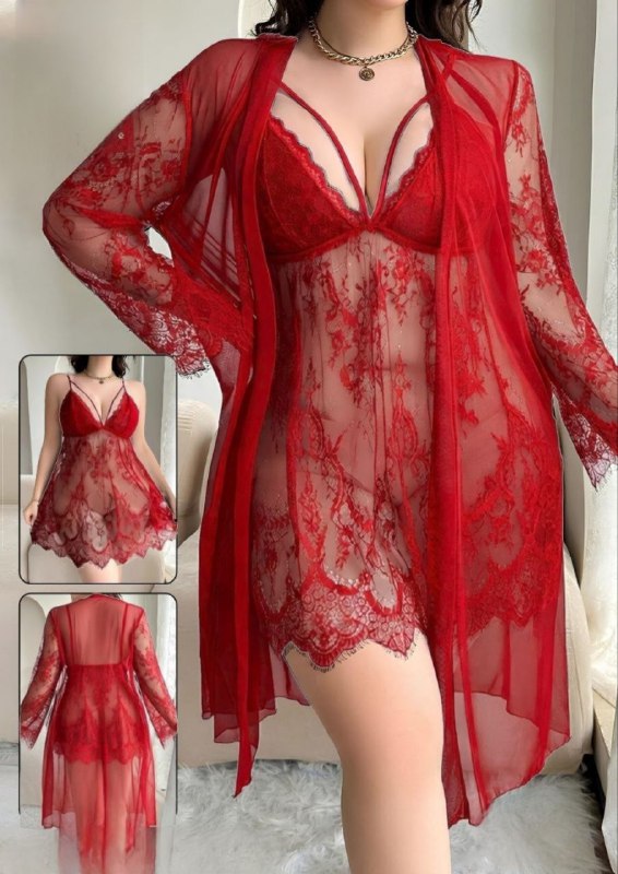 Short Lingerie with Robe