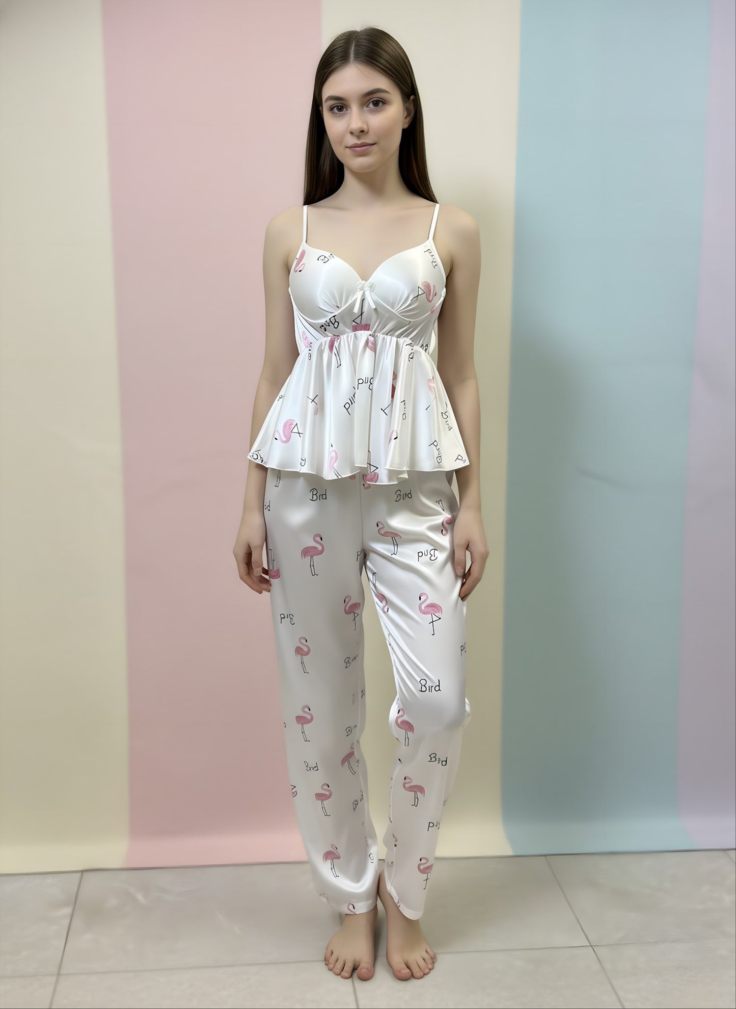 2 Pieces Pajama Silk