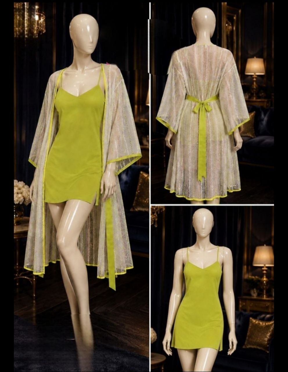 Short Lingerie With Robe