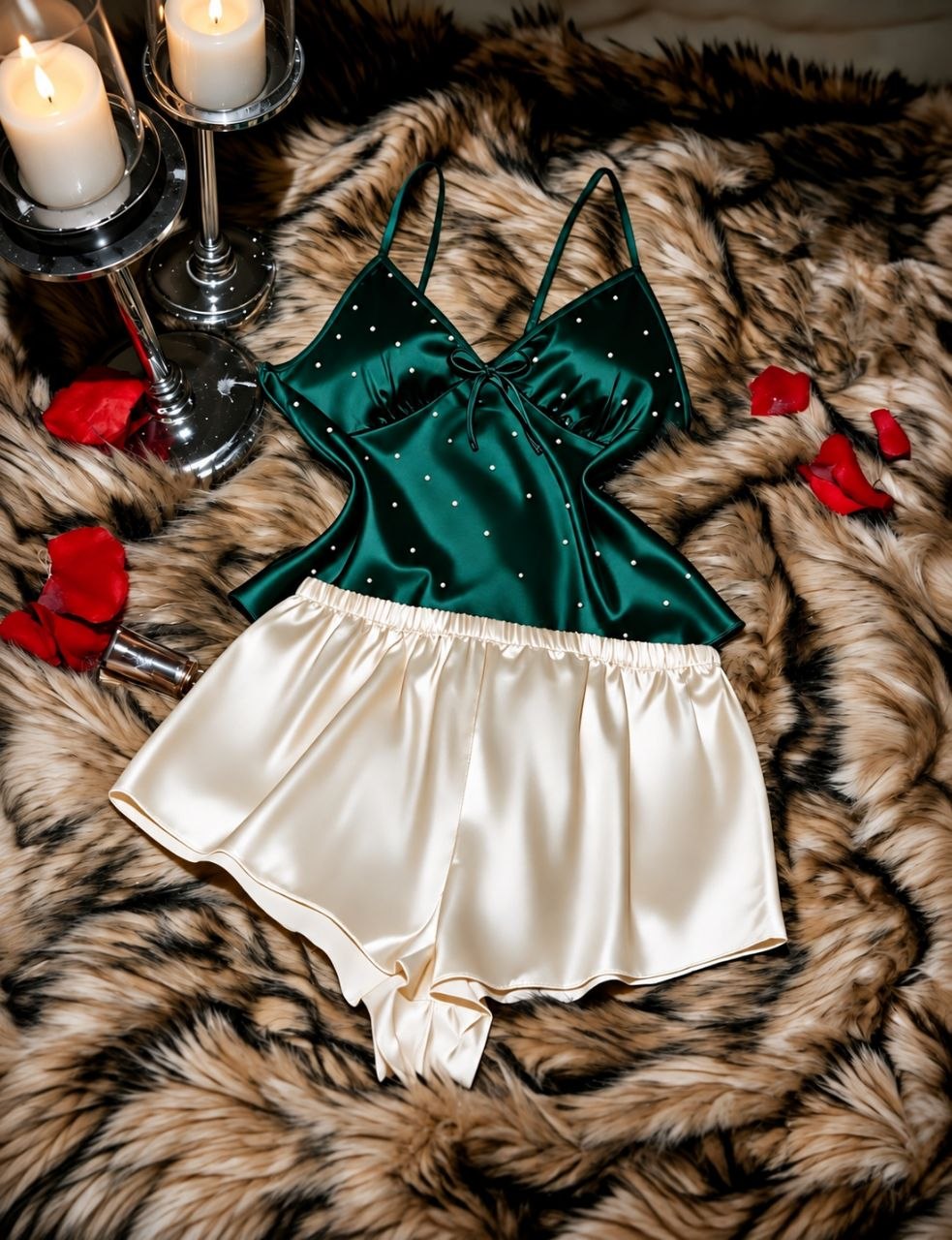 pajama Short Silk
