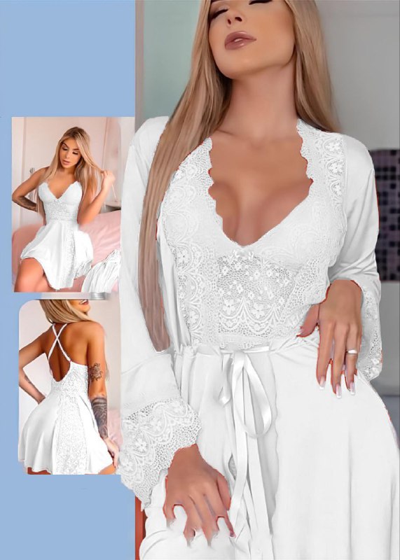Short Lingerie With Robe