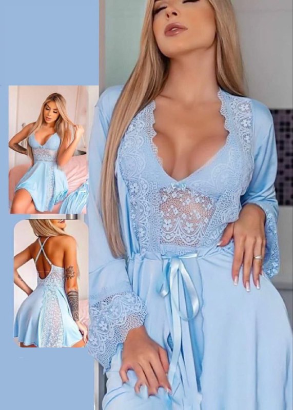 Short Lingerie With Robe