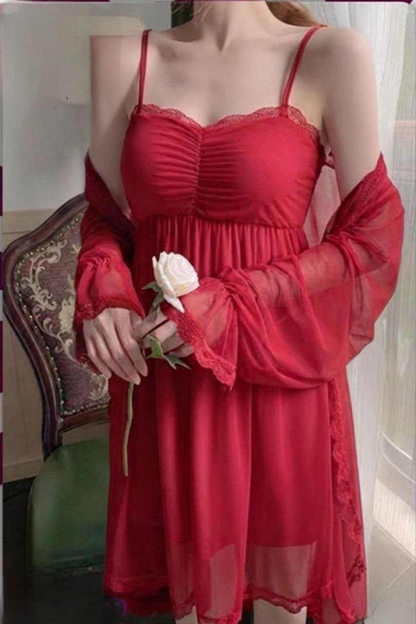 Short Lingerie with Robe