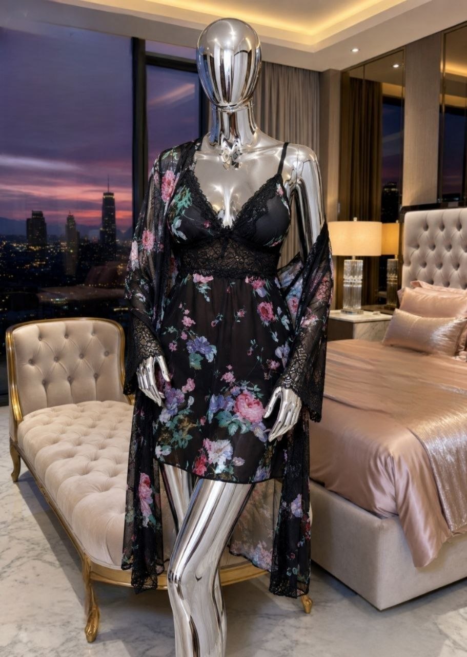 Short Lingerie with robe