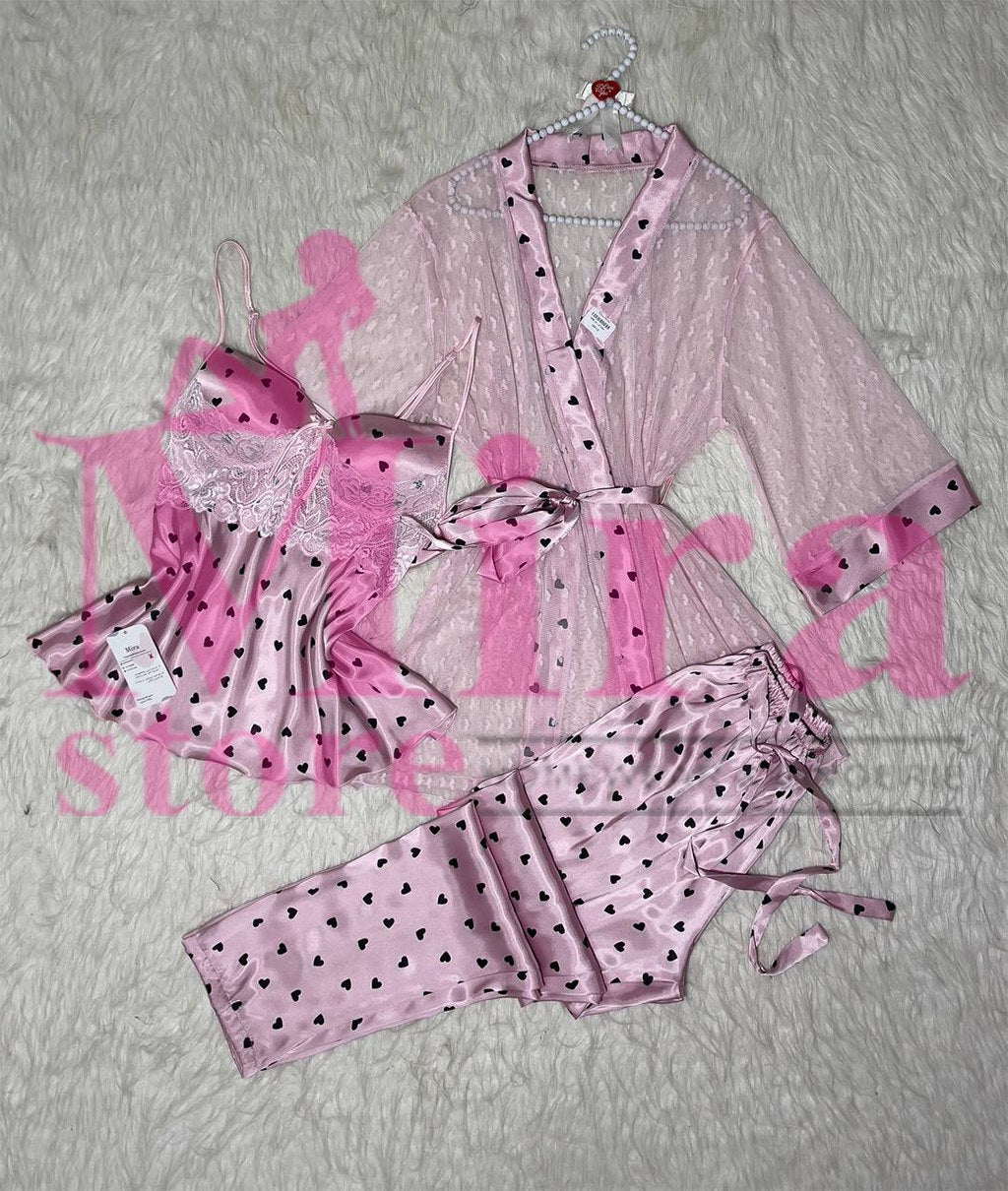 3 Pieces Pajama Silk