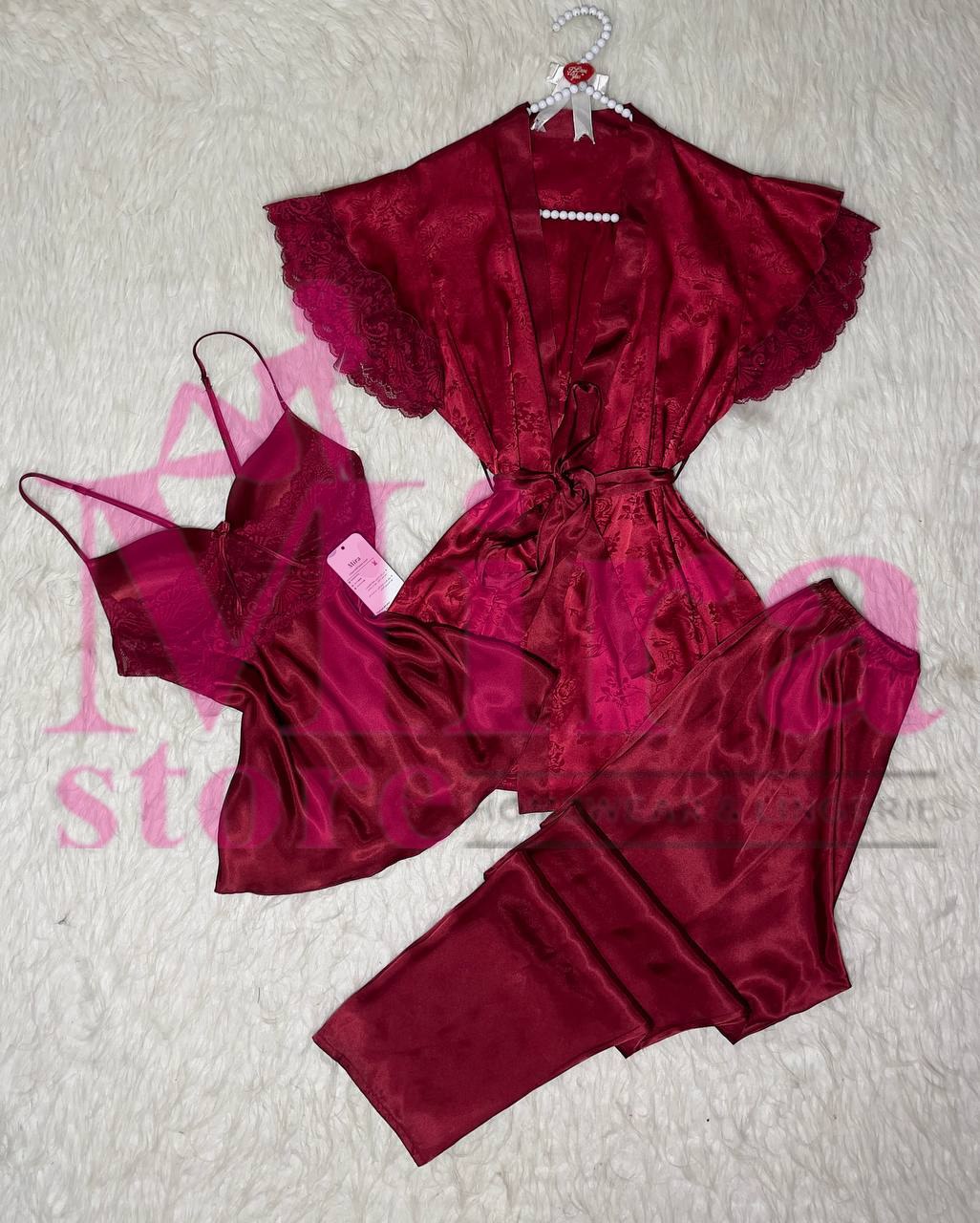 3 Pieces Pajama Silk