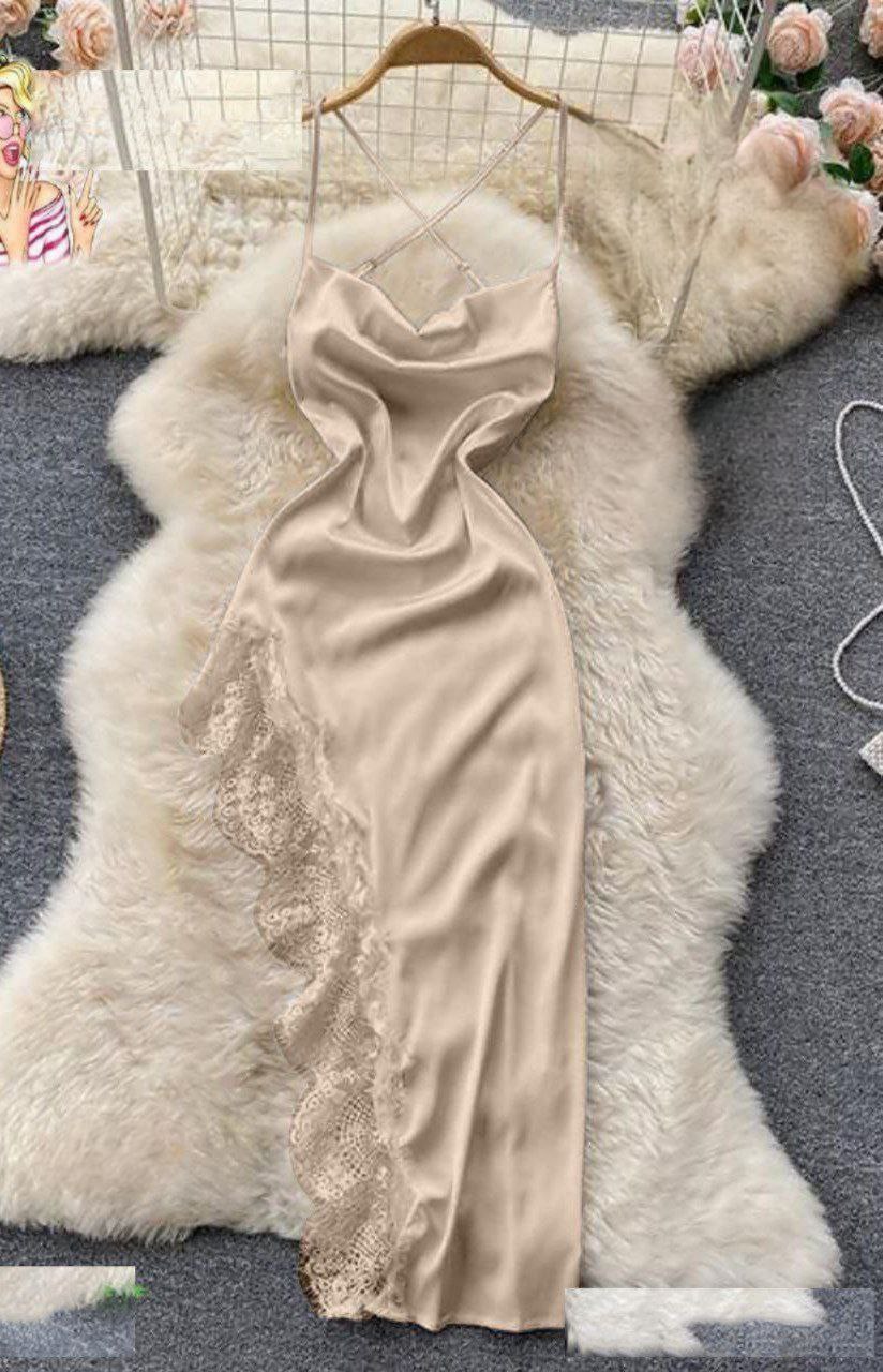 Long Silk Lingerie
