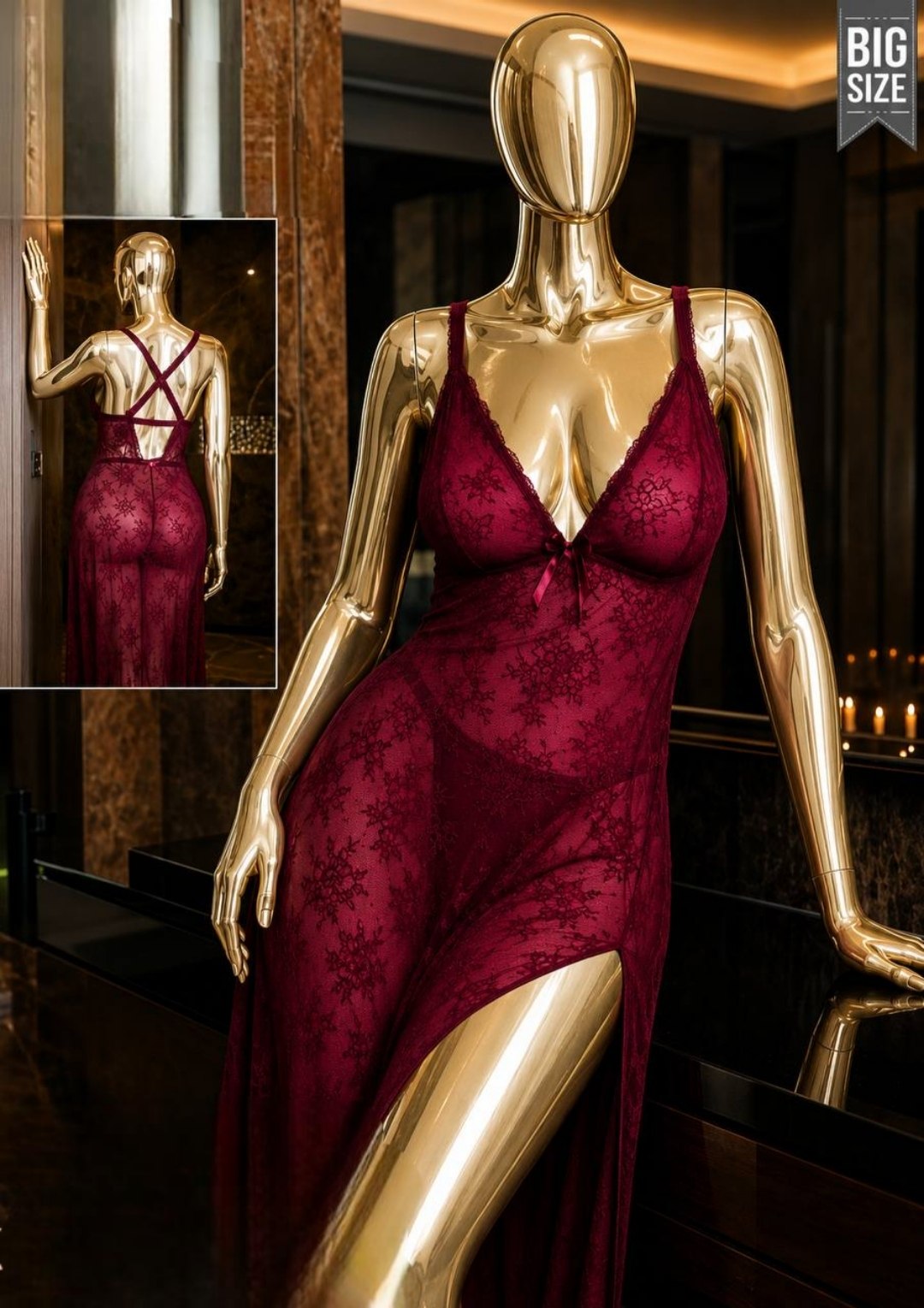 Long Lingerie Big Size