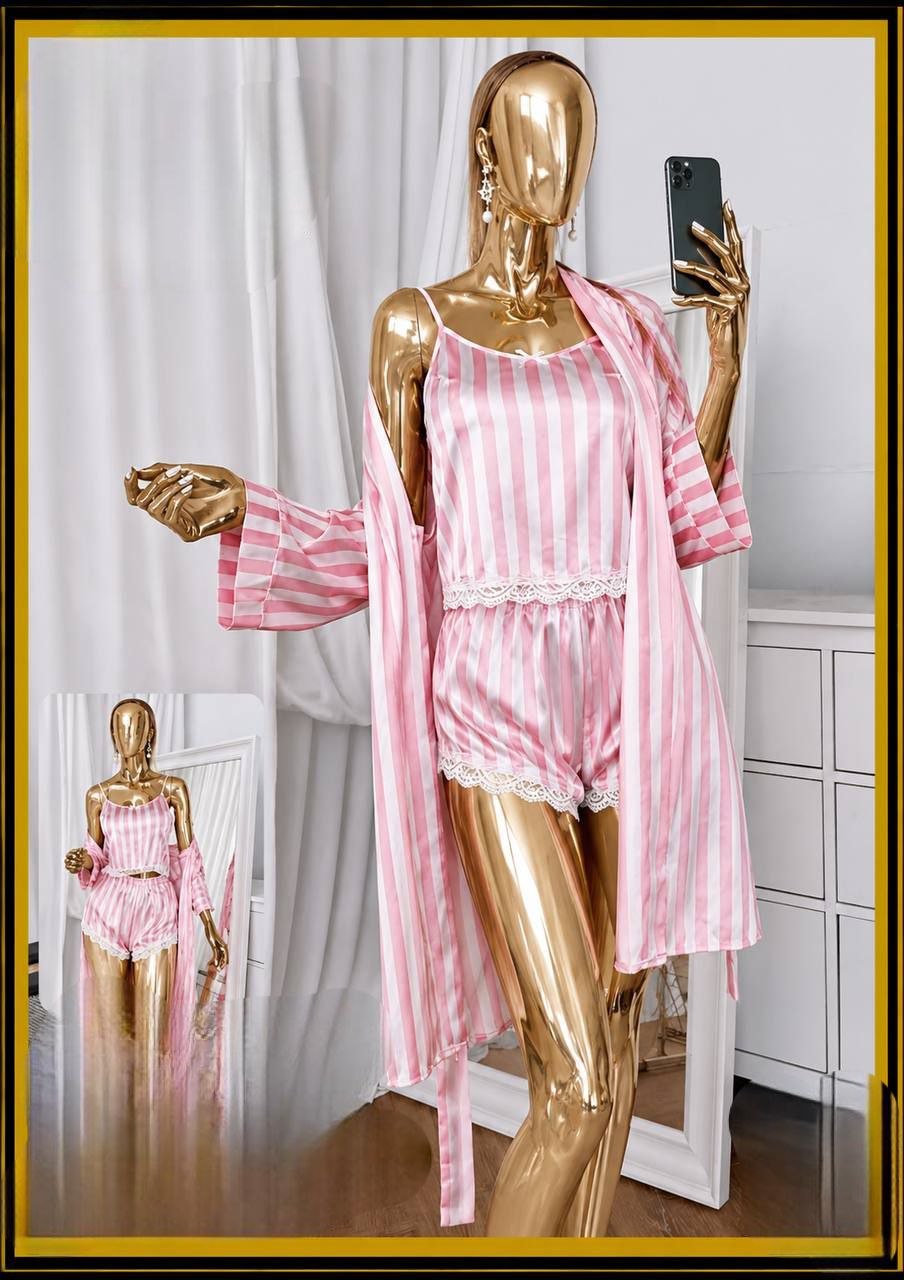 3 Pieces Pajama Silk