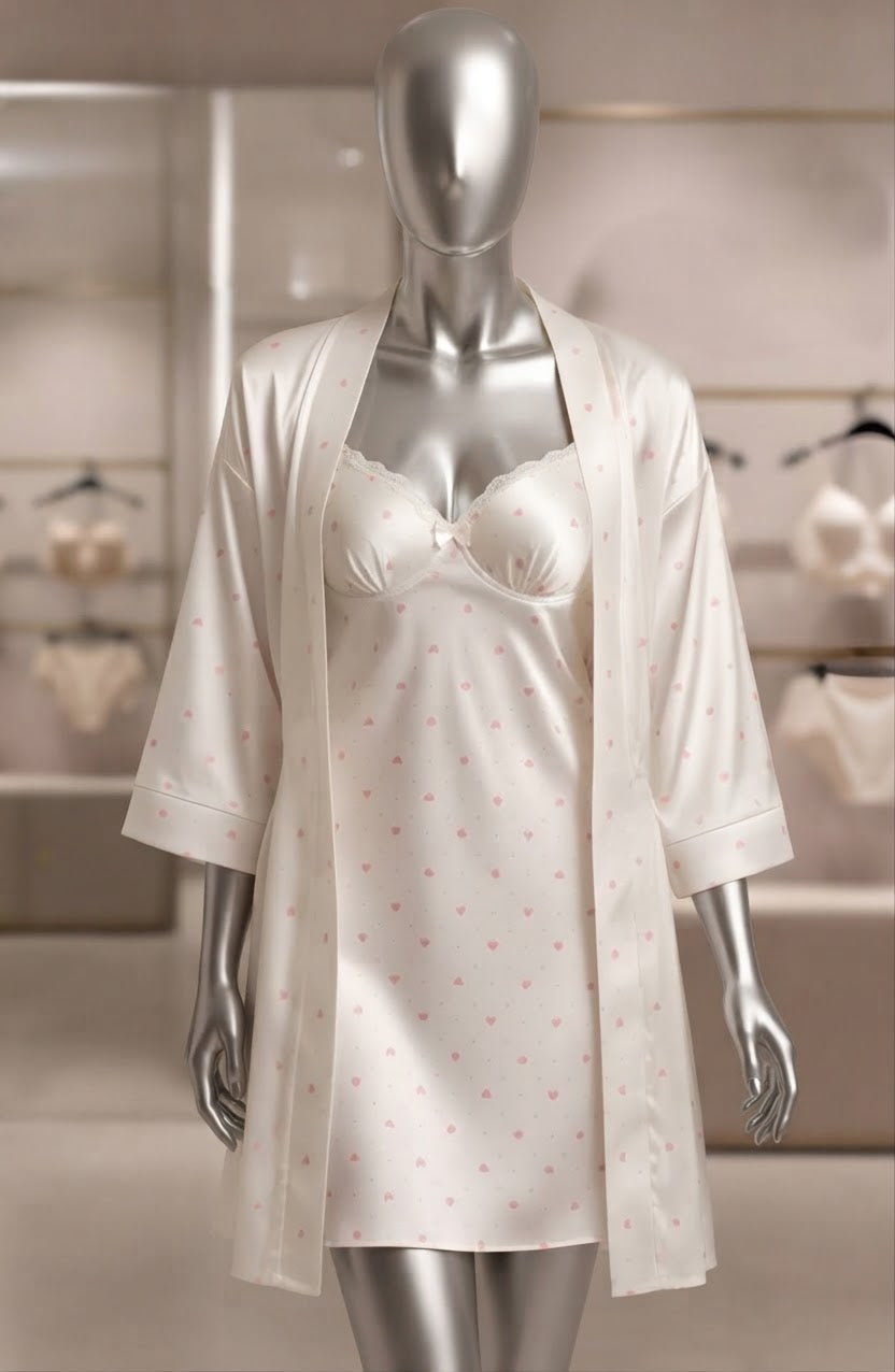 Short Lingerie with Robe