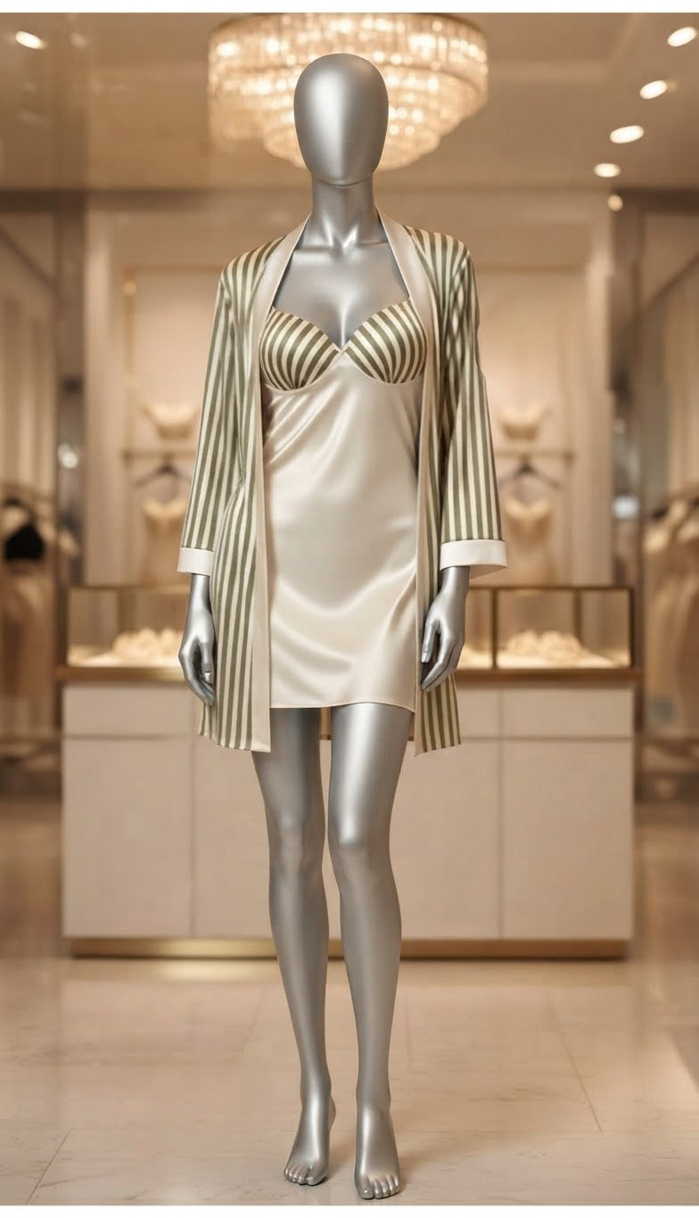 Short Lingerie Silk with robe