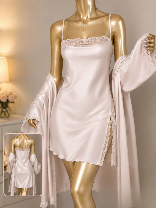 Short Lingerie Silk with Robe