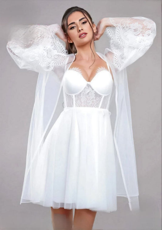 Short Lingerie with Robe