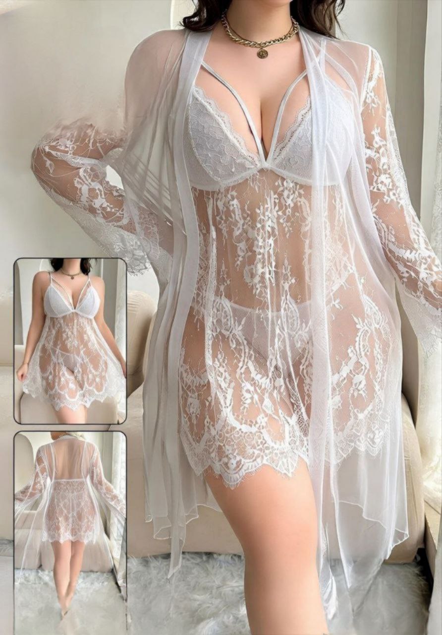 Short Lingerie with Robe