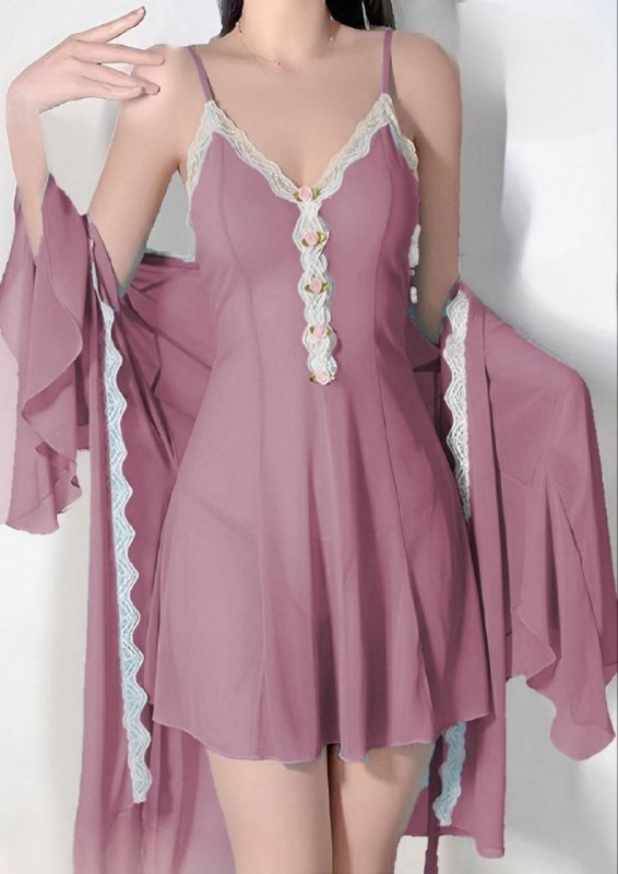 Short Lingerie with Robe