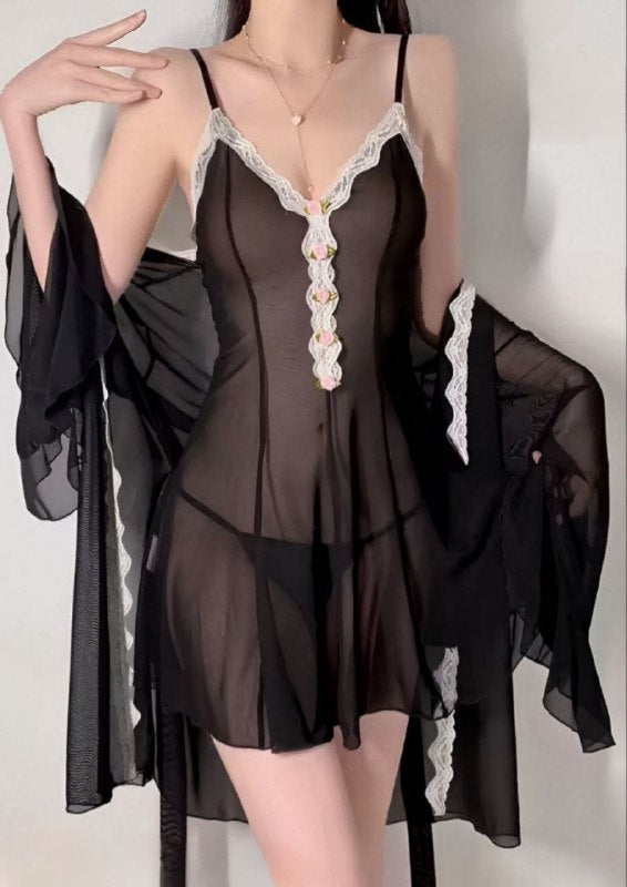 Short Lingerie with Robe