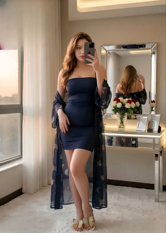Short Lingerie With Robe