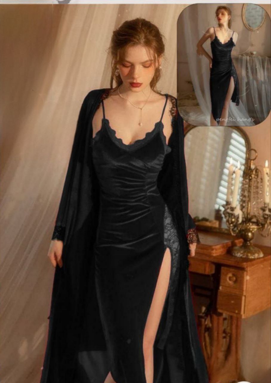 Short Lingerie with Robe