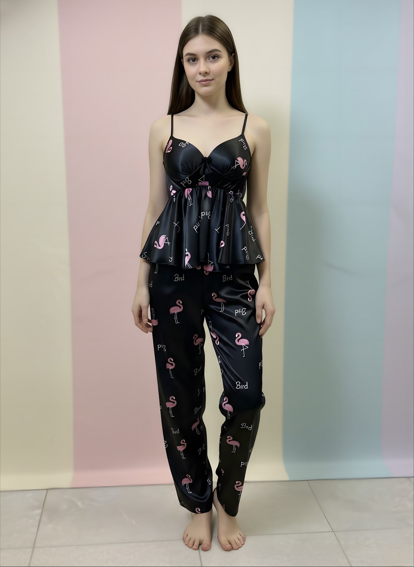 2 Pieces Pajama Silk