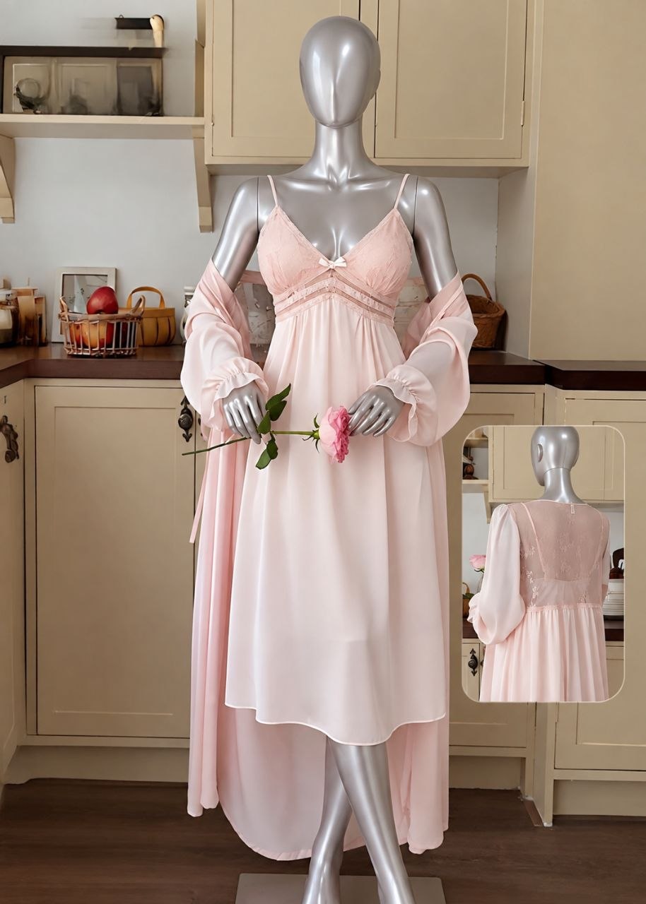 Long Lingerie With Robe