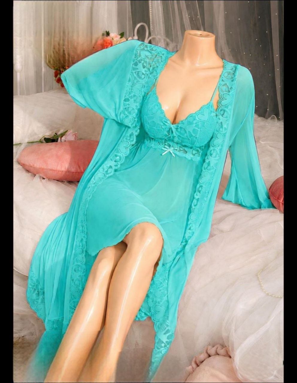 Short Lingerie With Robe