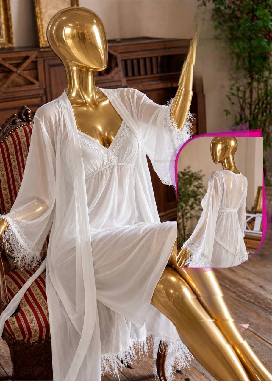 Long Lingerie With Robe