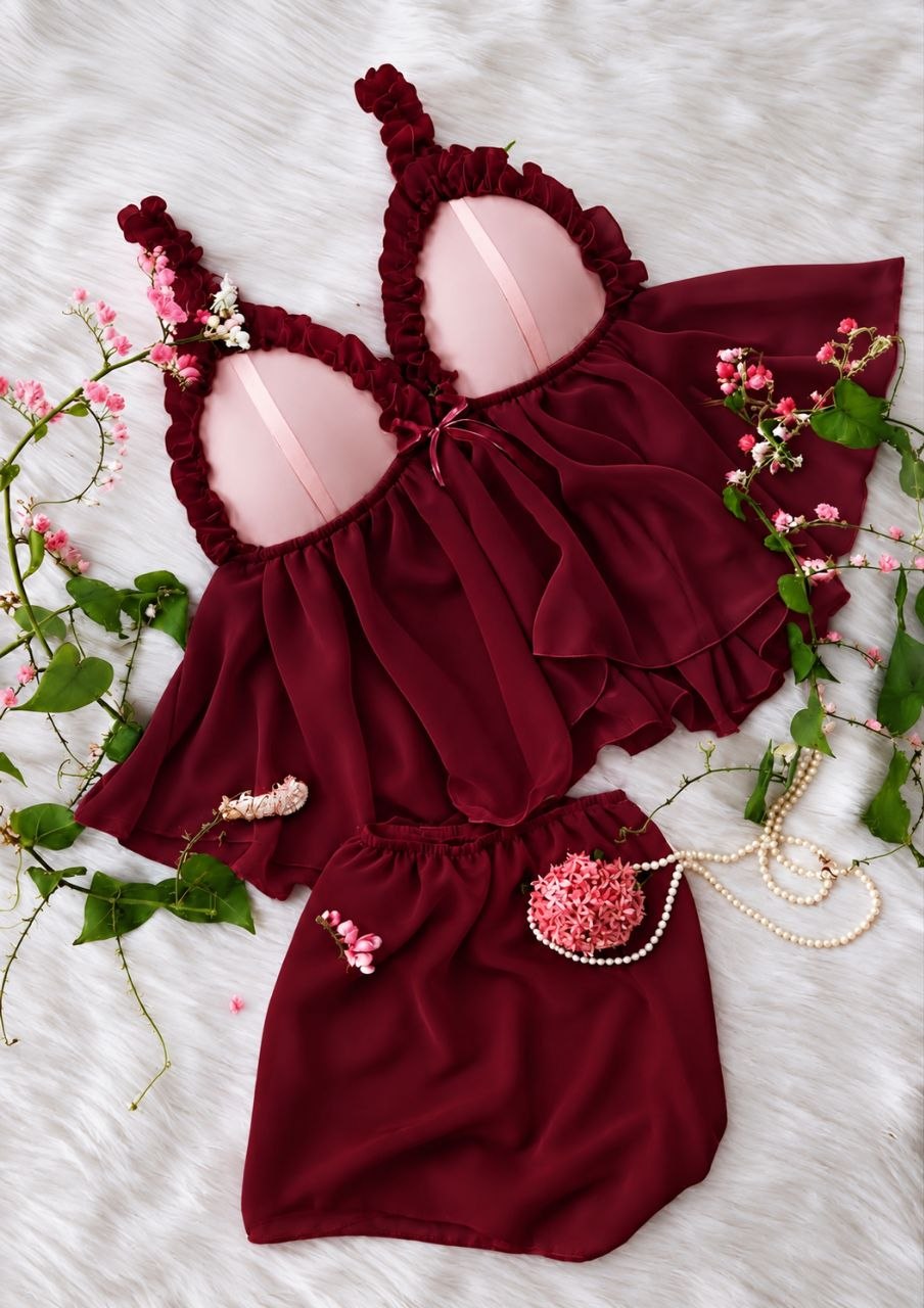 2 Pieces Short Lingerie