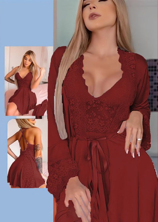 Short Lingerie With Robe