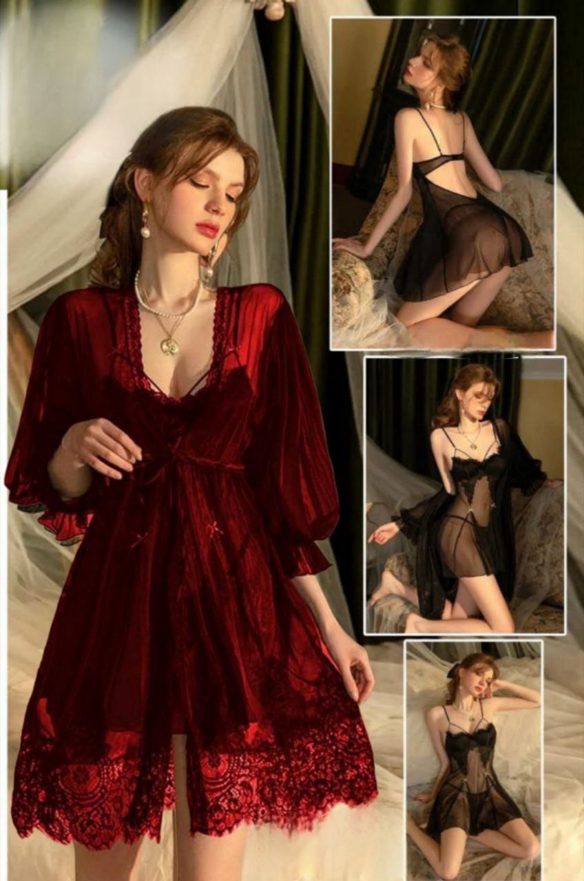 Short Lingerie with Robe