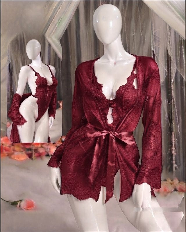 Short Lingerie with Robe