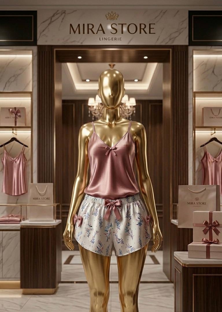 Pajama Short Silk
