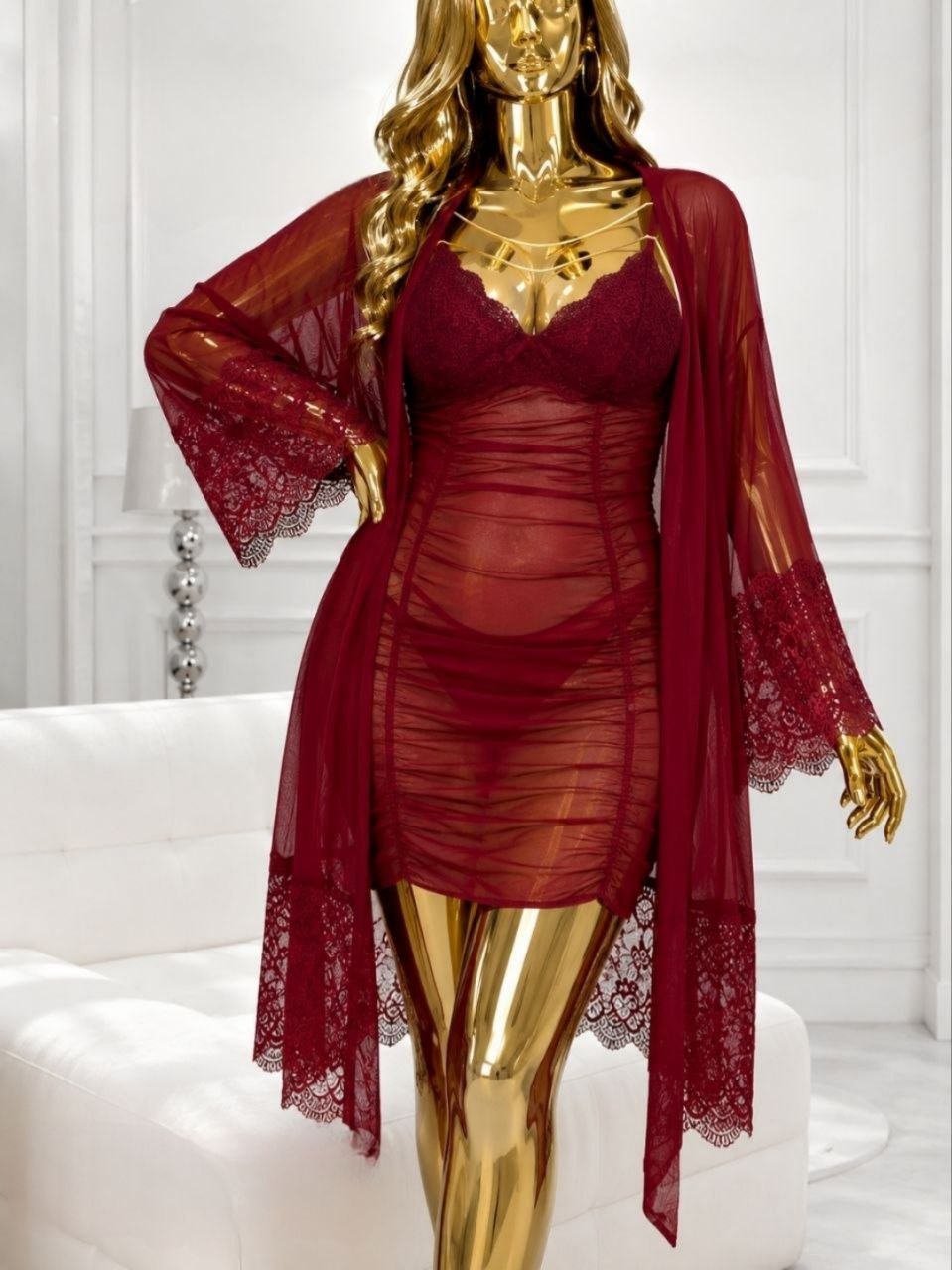 Short Lingerie with robe big size