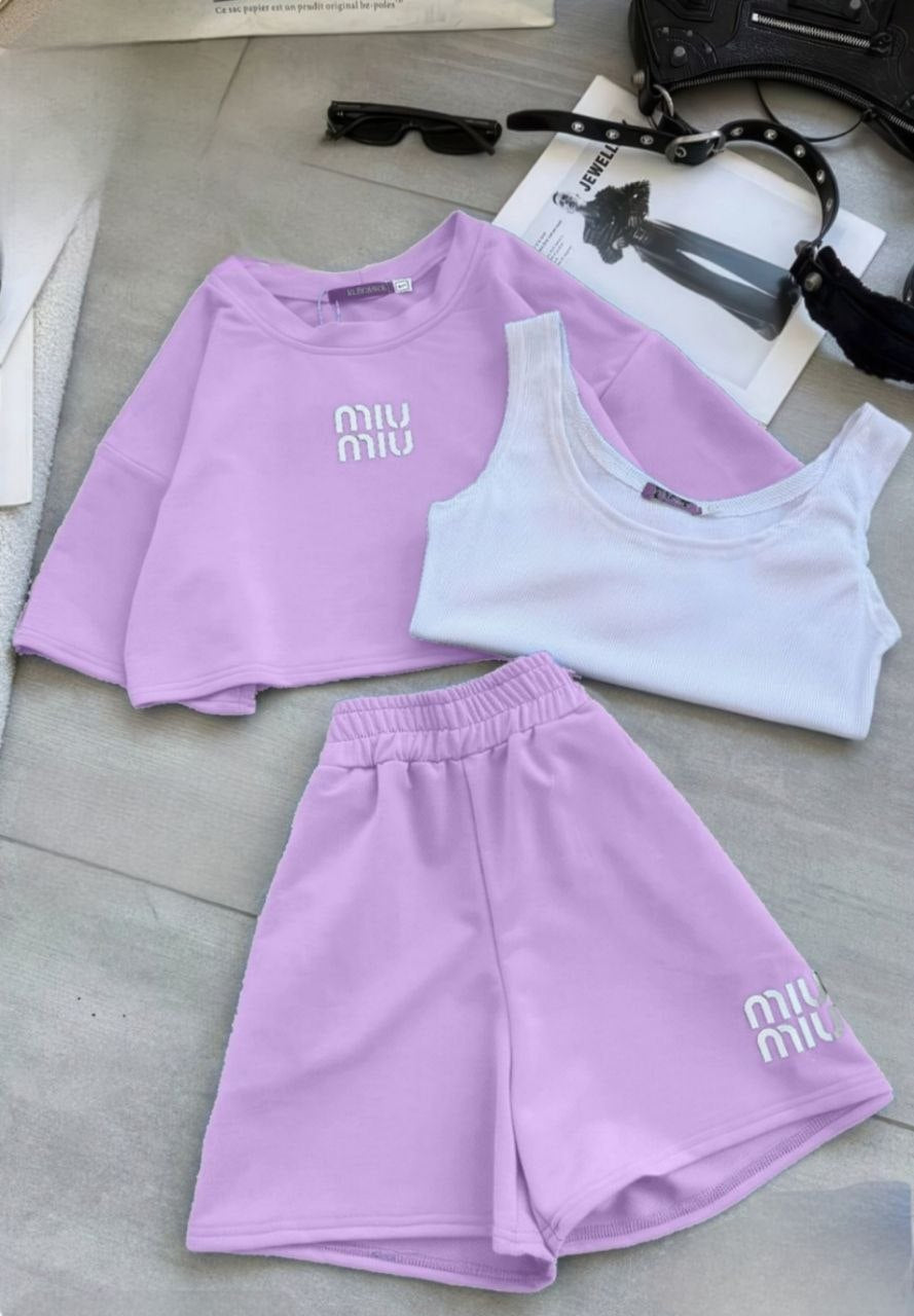 3 Pieces Short Pajama Summer