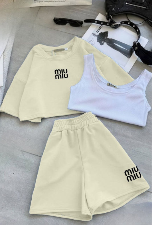 3 Pieces Short Pajama Summer