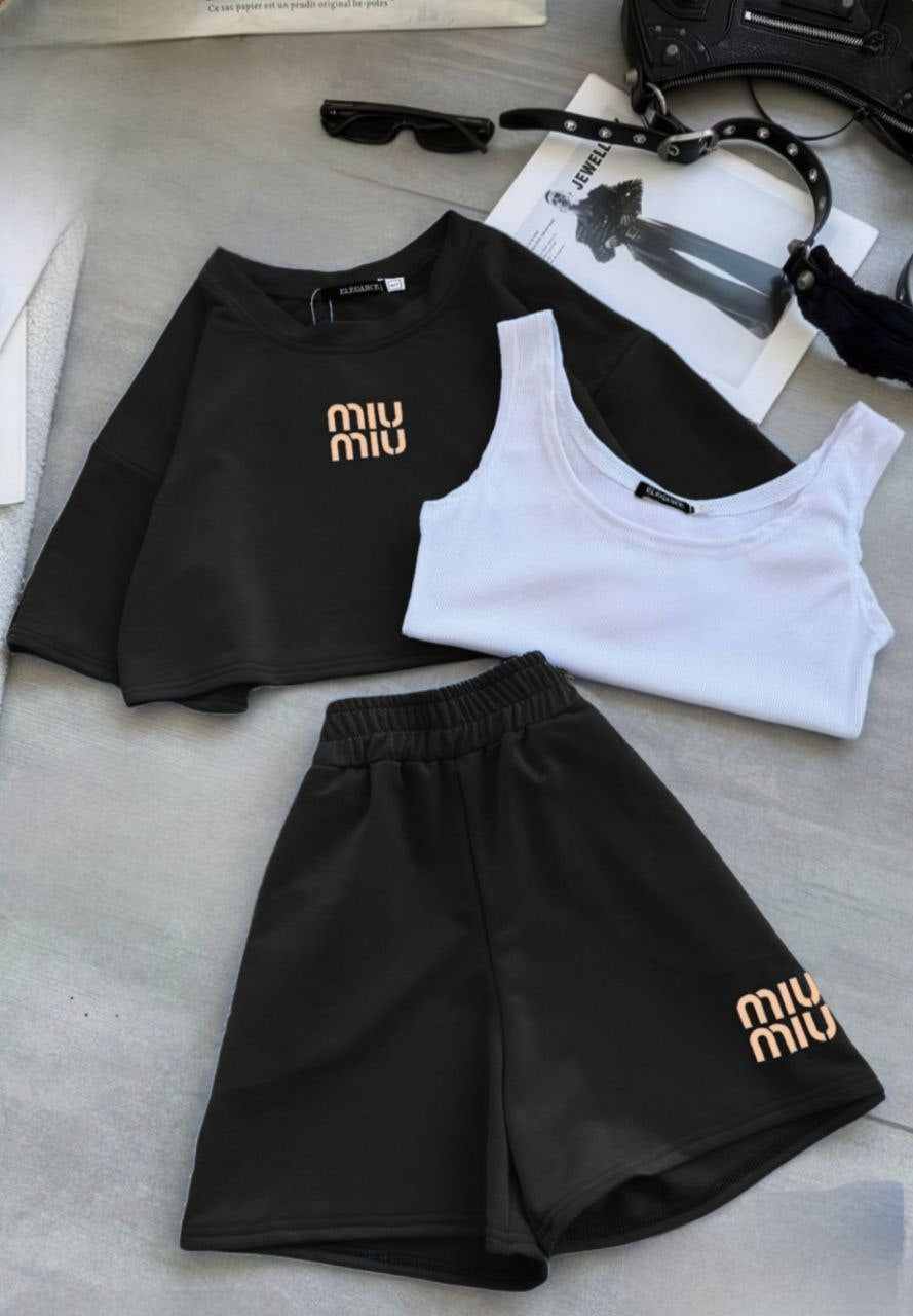 3 Pieces Short Pajama Summer
