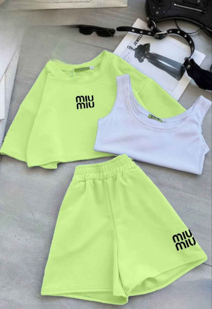 3 Pieces Short Pajama Summer