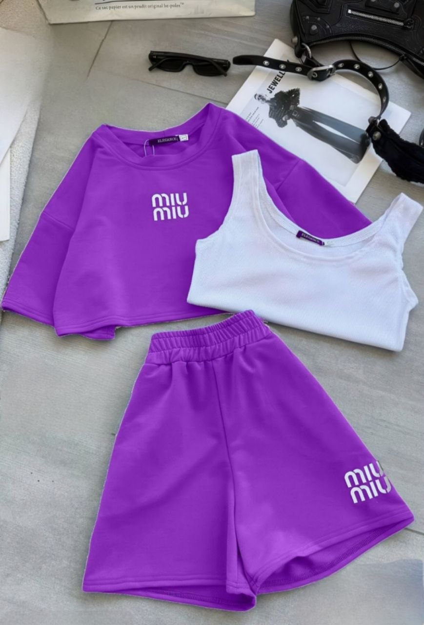 3 Pieces Short Pajama Summer