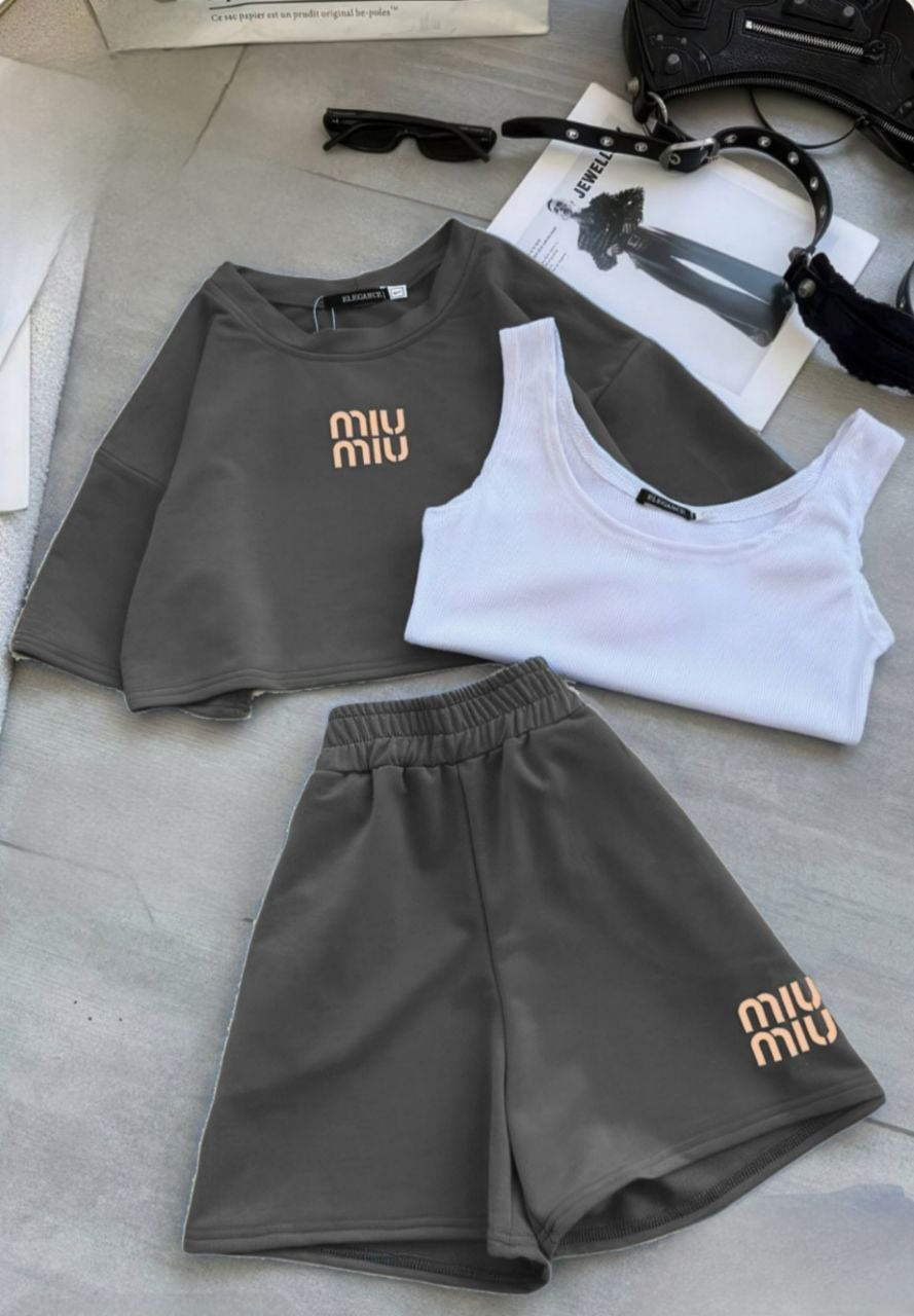3 Pieces Short Pajama Summer