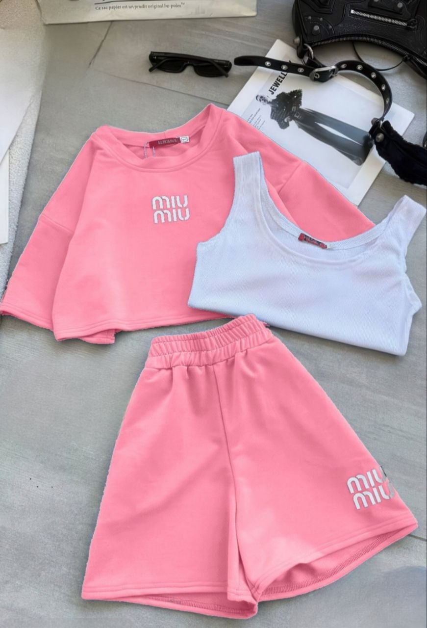 3 Pieces Short Pajama Summer