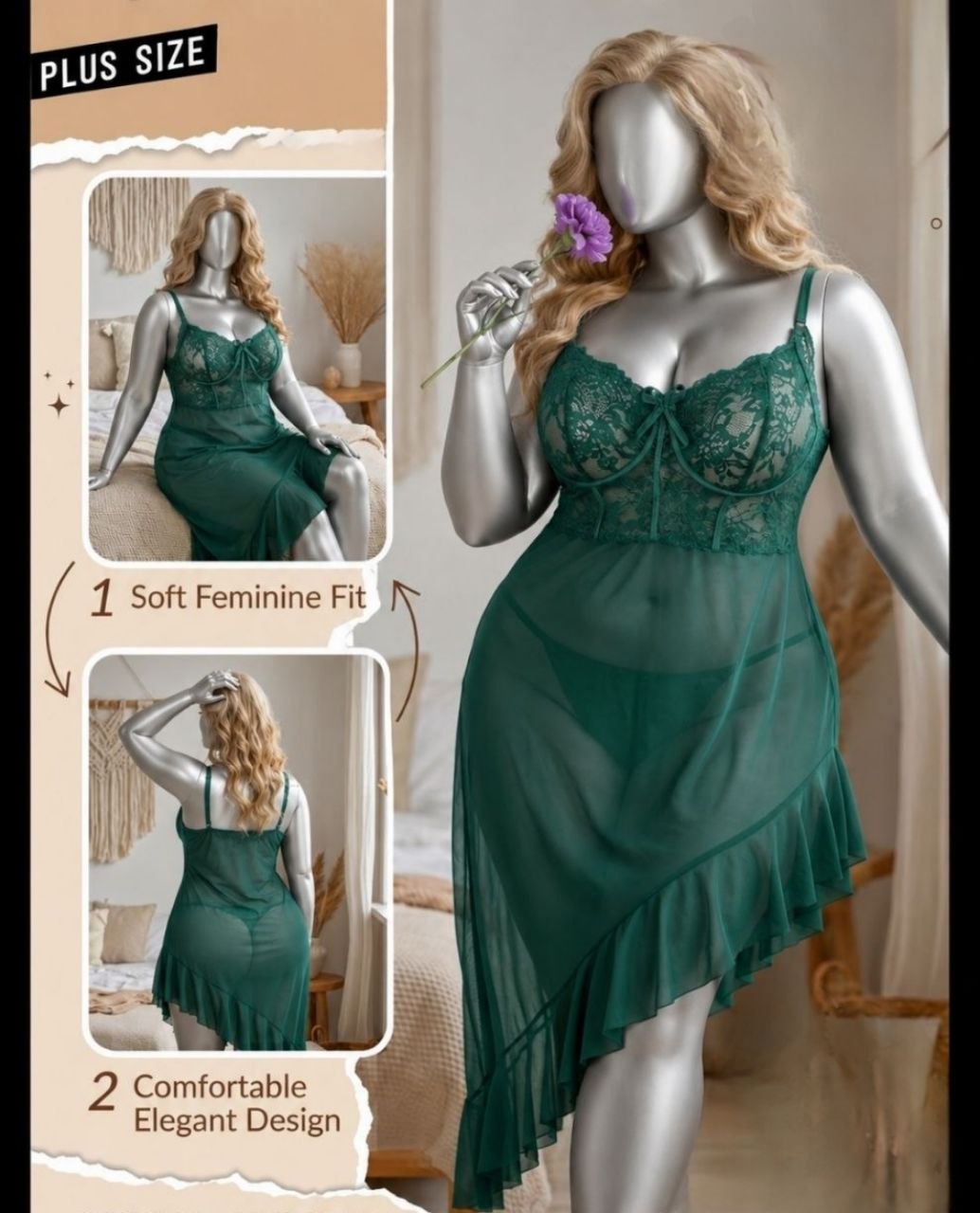 Short Lingerie Big Size