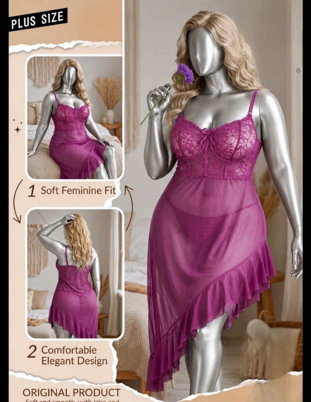 Short Lingerie Big Size