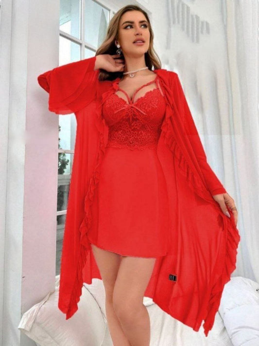 Short Lingerie with Robe