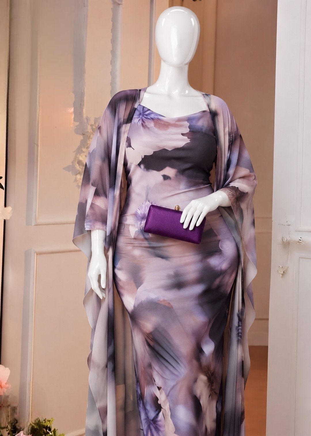Long Lingerie with robe big size