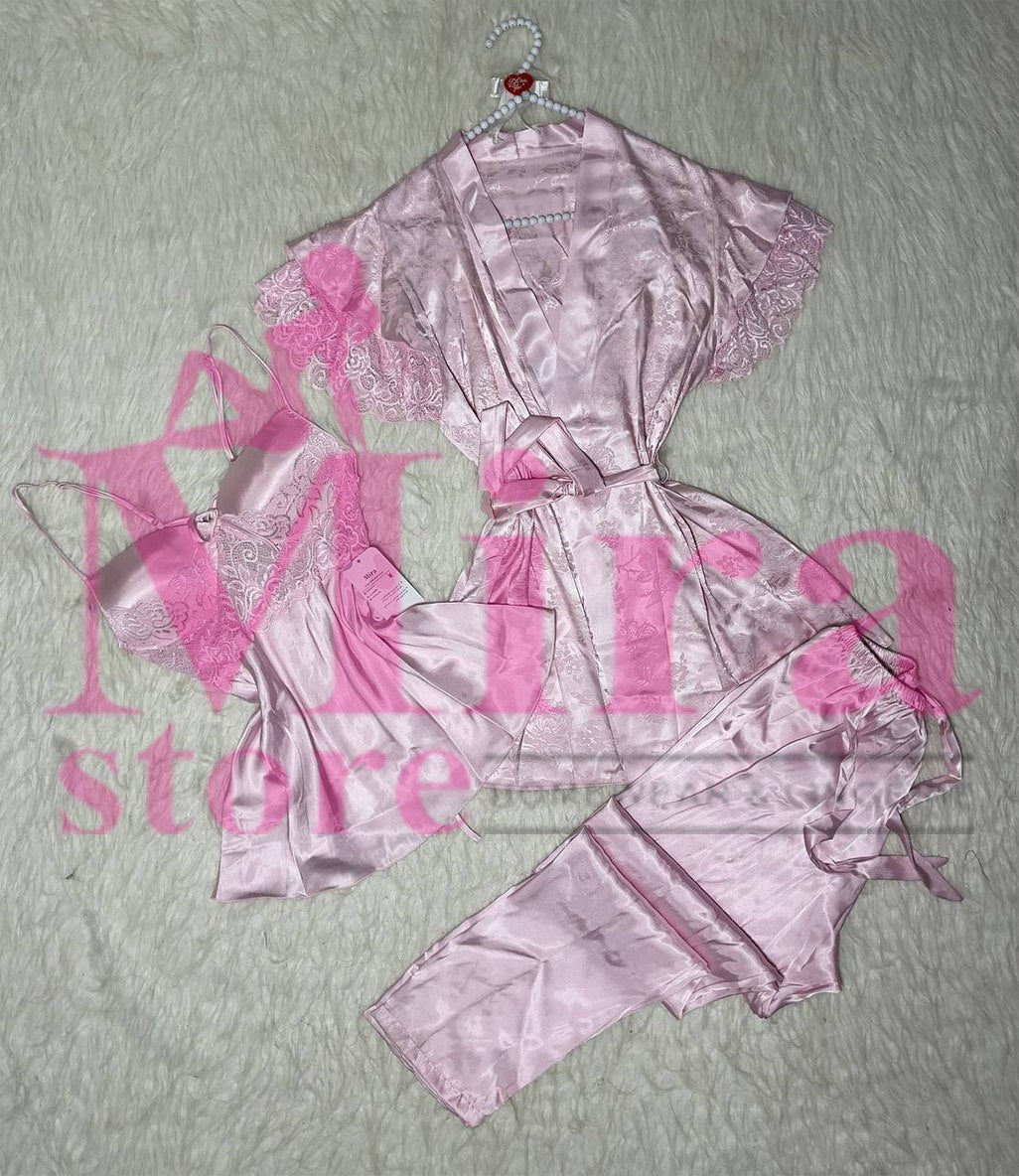 3 Pieces Pajama Silk
